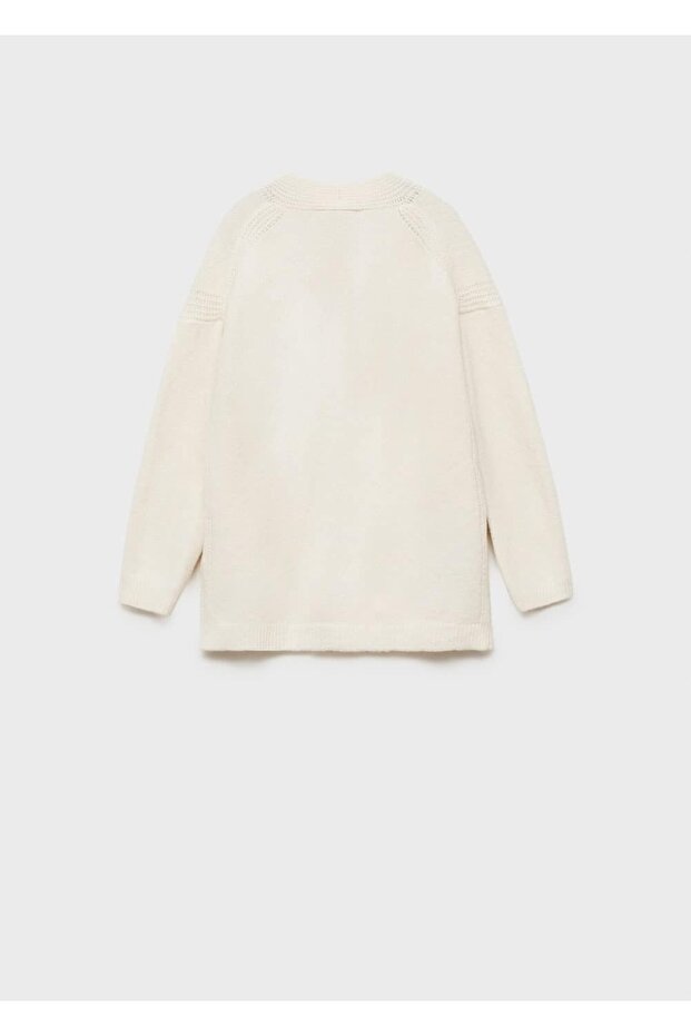 V Yaka Triko Hırka - 4