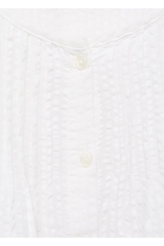 Fırfırlı Işlemeli Gömlek - 5
