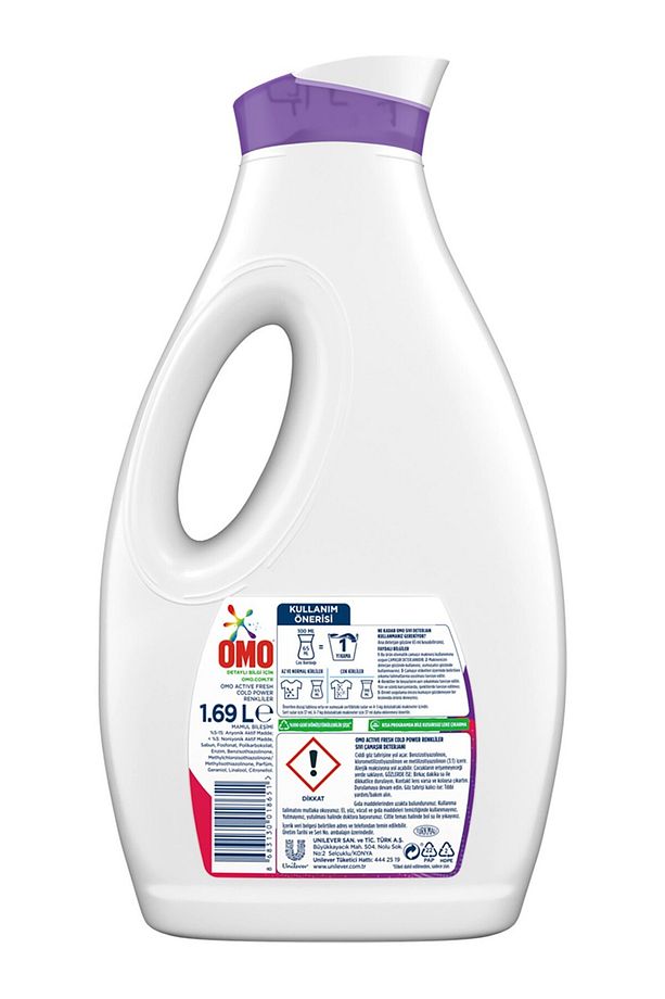Sıvı Çamaşır Deterjanı Active Fresh Cold Power Renkliler 1690 ml X 2 - 2