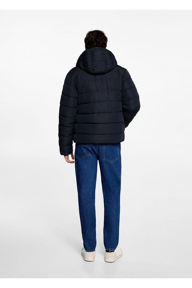 Kapüşonlu kapitone anorak - 4