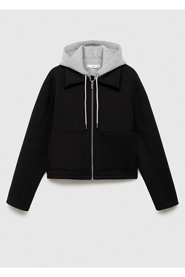 Kombine kapüşonlu ceket - 3