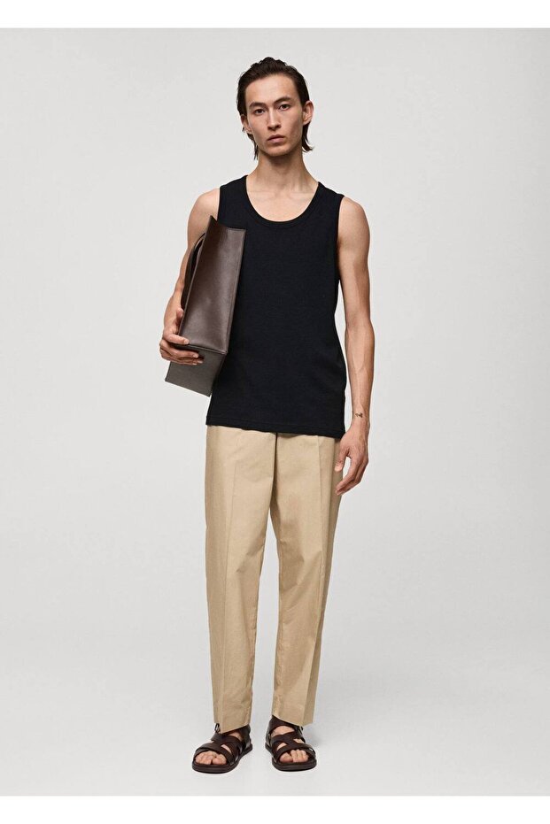 %100 pamuklu askılı bluz - 2