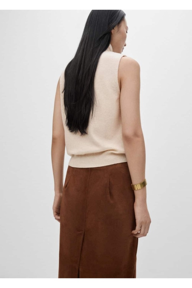 Balıkçı Yaka Yün Bluz - 4