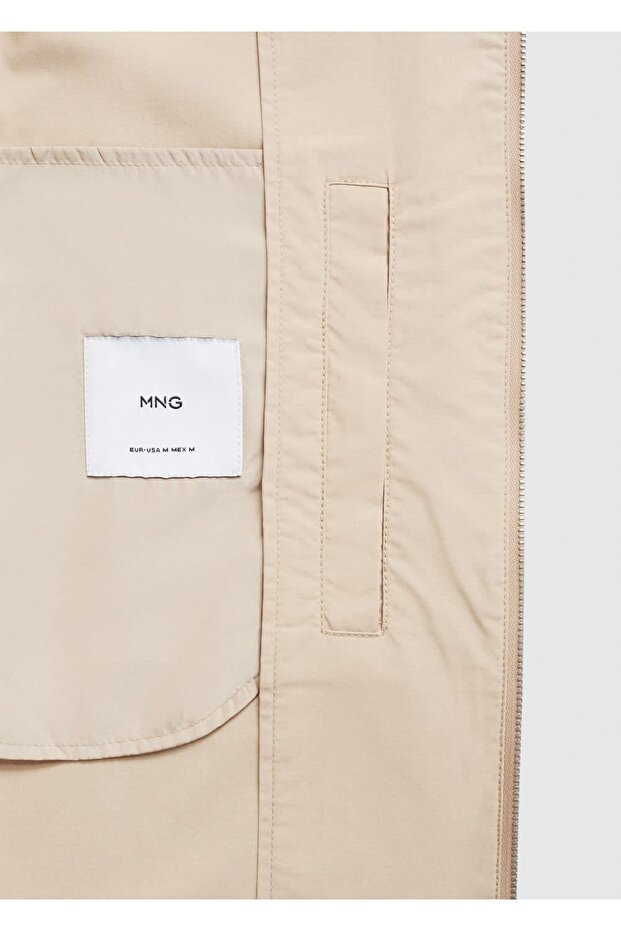 %100 pamuklu, cepli ceket - 5