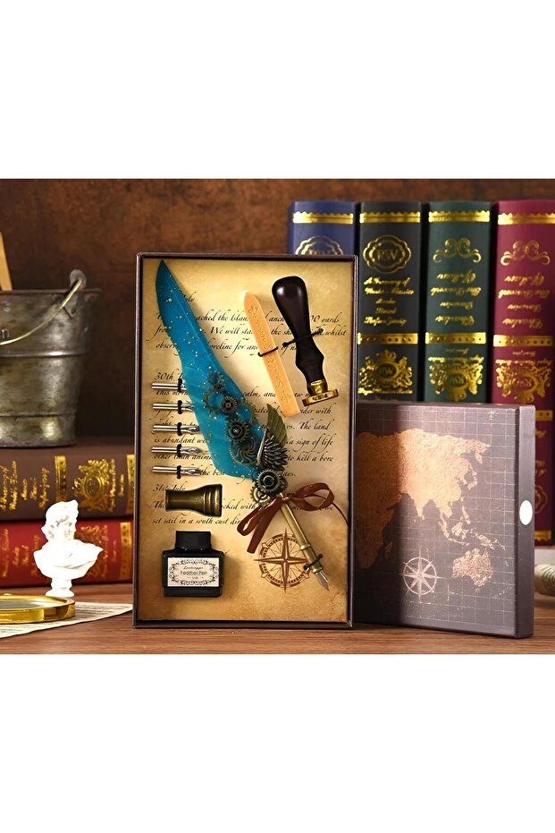 Custom Dip Inkwell Set - Prestige Touch of Beautiful Writing Art, Stylish Elegant Premium Gift