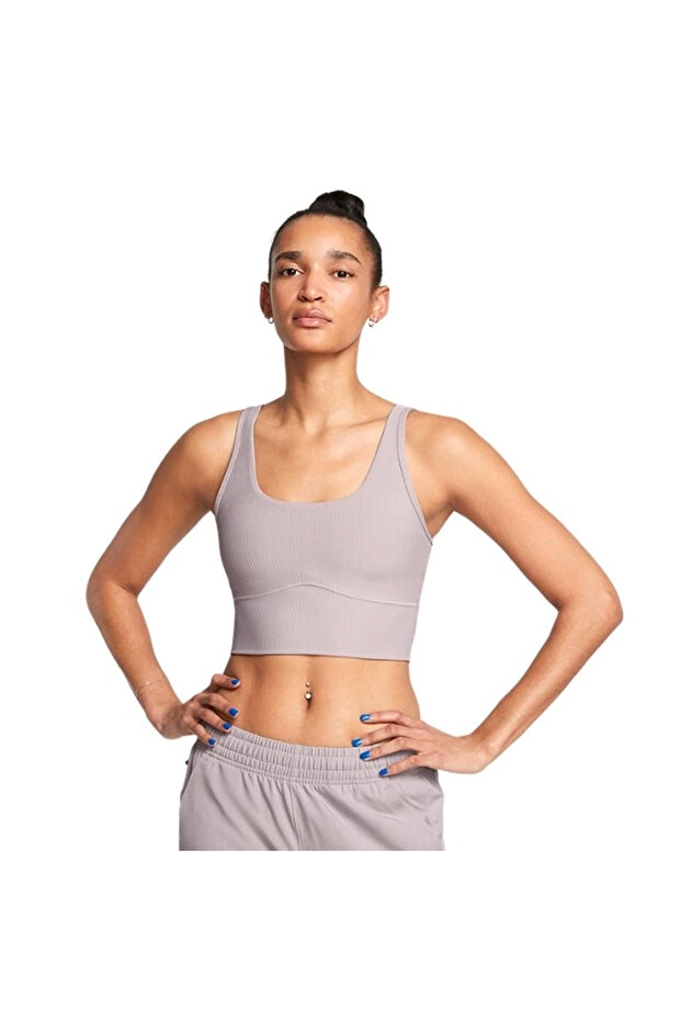 Meridian Rib Crop Women's Gray Training Tank Top 1386613 -015