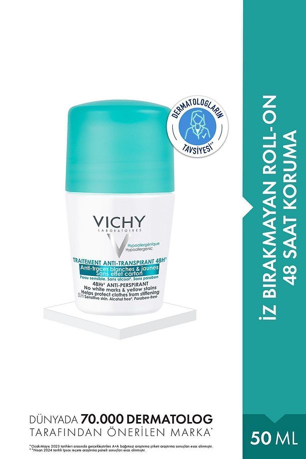 Non-Scratching Anti-Perspirant Roll-On for Sensitive Skin 50 ml Passi.3850 - 1