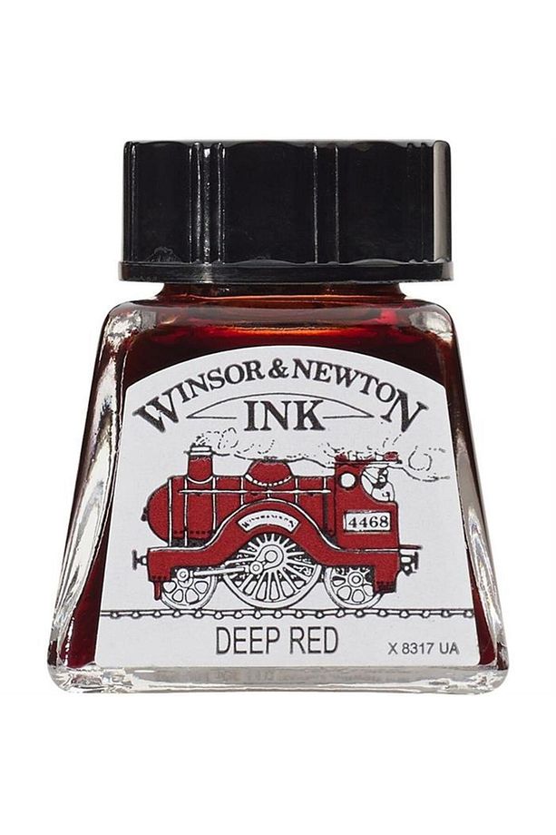 Winsor & Newton Çini Mürekkebi 14ml - Deep Red - 1
