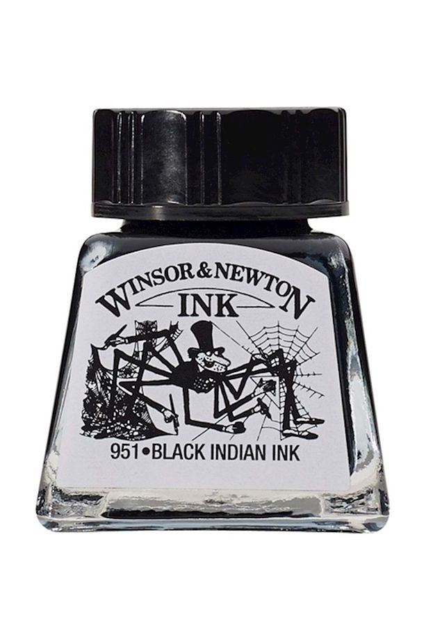 Winsor & Newton Çini Mürekkebi 14ml - Black - 1