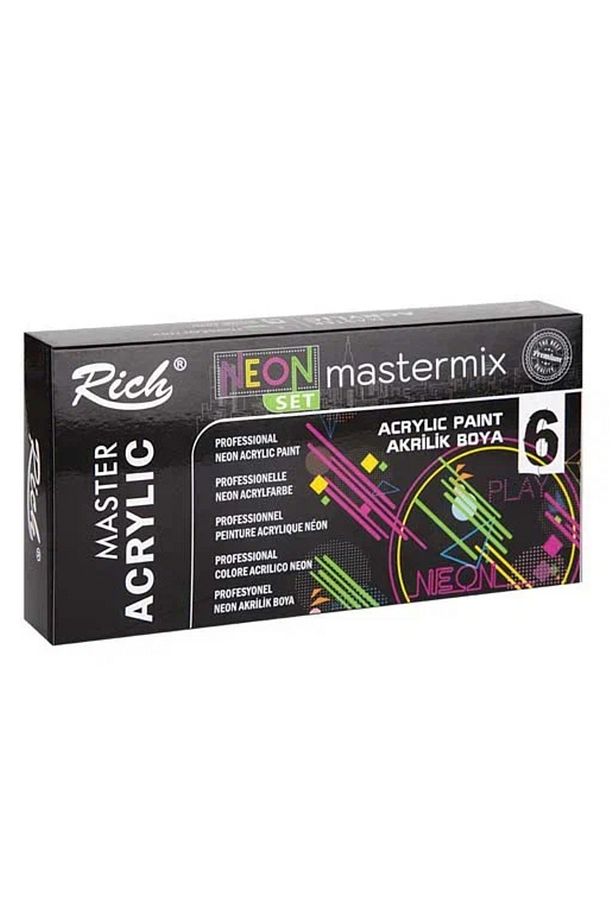 Mastermix Akrilik Boya Neon Renkler 6x60cc - 2