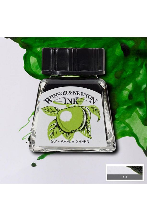 Winsor & Newton Çini Mürekkebi 14ml - Apple Green - 2