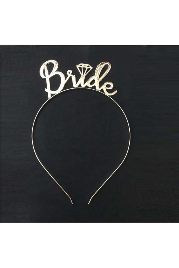 Taç metal bride to be silver