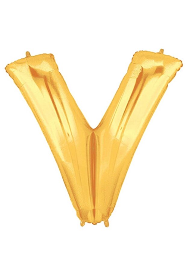 V gold foil balloon 32 inch