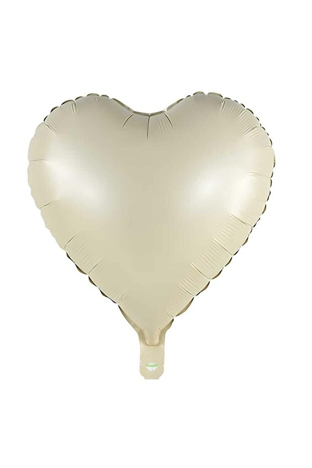 Fol-18" Rtro/04 Cream Heart Foil Balloon