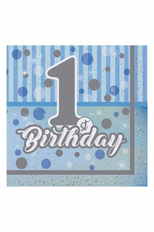 Peçete Piriltili First Birthday Boy 16 Pcs
