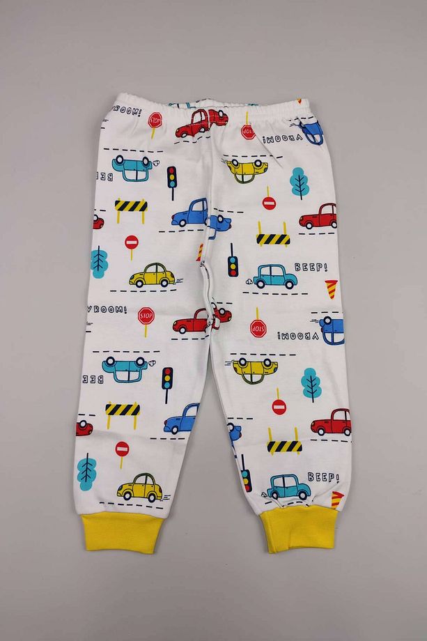 Çocuk 5 Ekle 4 Öde Pamuklu Trafik Araba Çitçit Pijama Takimi 0,5 Tog Hediyelik Alt Üst Eşofman 15010 - 6