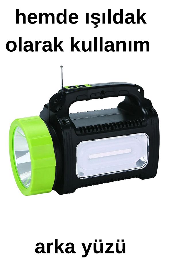 Güneş Enerjili Solar Şarjlı Çadır Kamp Aydınlatma Fener Seti çok foksiyonlu - 4