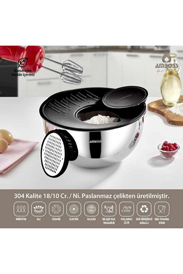 Amboss Ruby 4 Parça Çok Amaçlı Kase 24 cm - 1