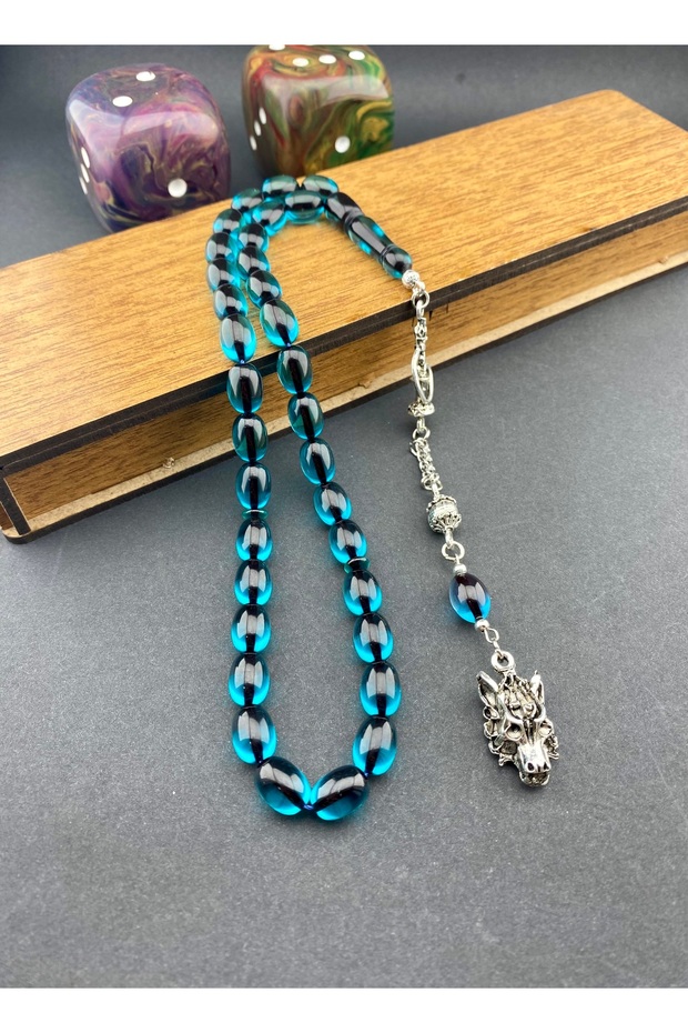 Fire Amber Rosary Nargile Tassel