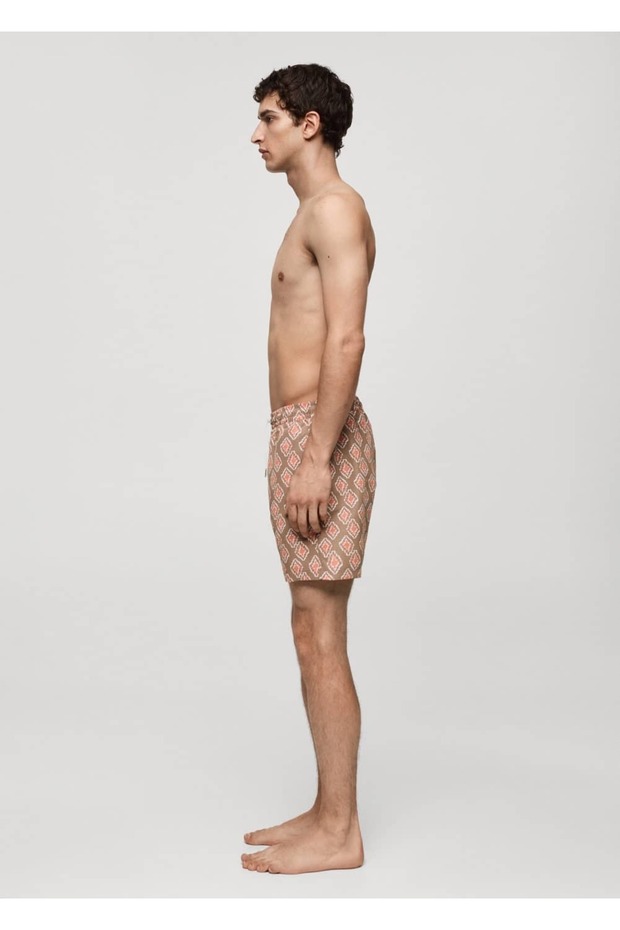 Geometrik desenli mayo - 7