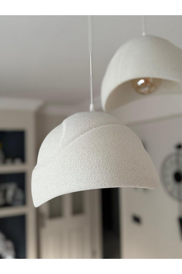 3 Lü Sarkıt Avize Beton Görünüm Rustik E27 Modern Avize Bohem (E27 Ampul Dahildir.) - 4