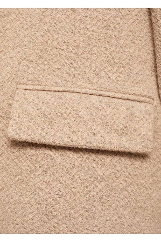 Düğmeli Cropped Ceket - 8