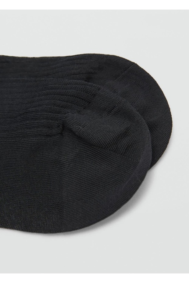 Pamuklu ribana çorap - 5