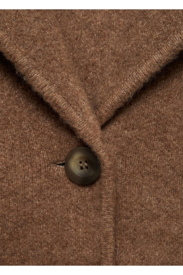 Buttoned knitwear jacket - 6