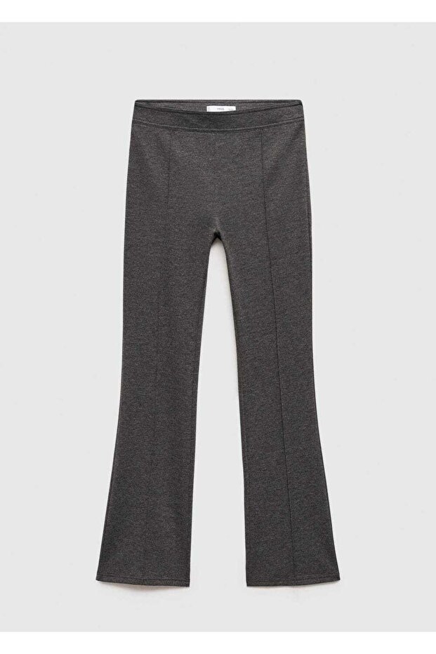 Dikişli Flare Pantolon - 3