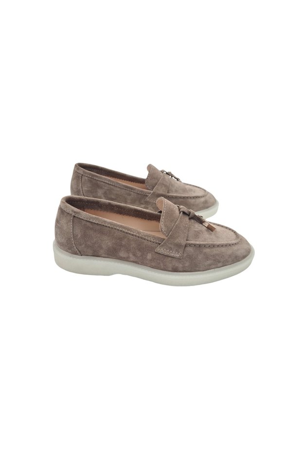 Genuine Leather Beige Casual Women's Shoes