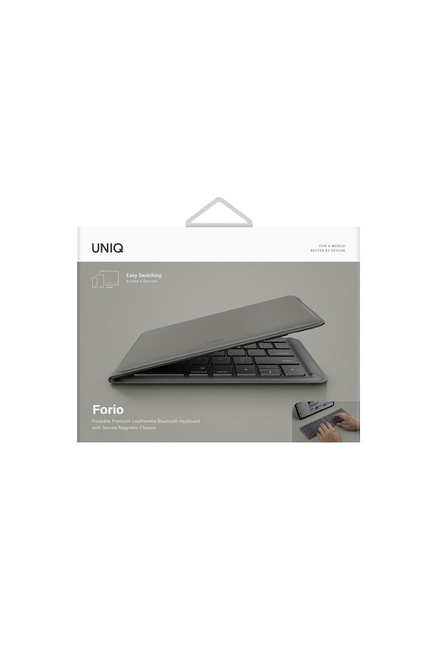 Forio Serisi Katlanabilir Kablosuz Bluetooth Klavye Ergonomik Ingilizce Q Type-C Şarjlı - 6