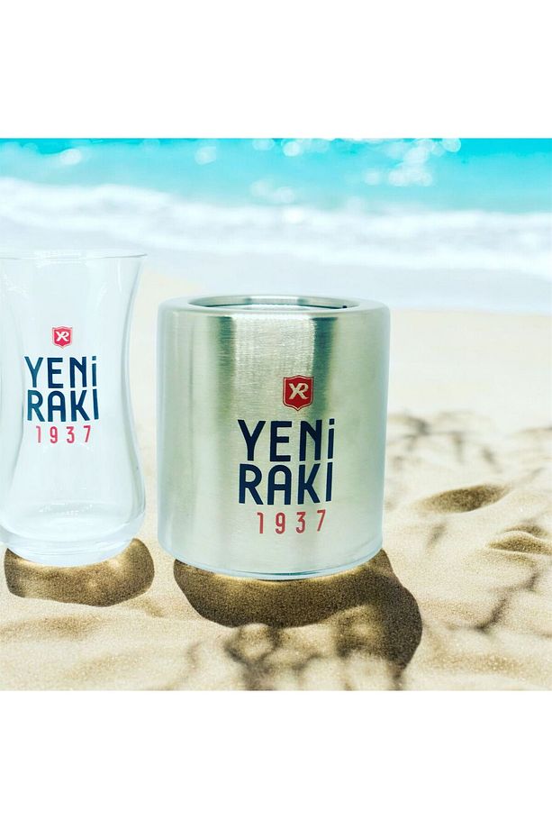 1 ADET RAKI  ÇAY BARDAĞI + 1 ADET METAL EHLİKEYF - RAKI BARDAĞI-RAKI KADEHİ - 1