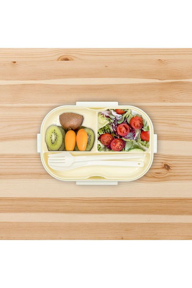 1200ml 2 Katlı 6 Bölmeli Bento Beslenme Çantası - Hava Kilitli, Mikrodalgada Kullanılabilir, BPA'sız - 4