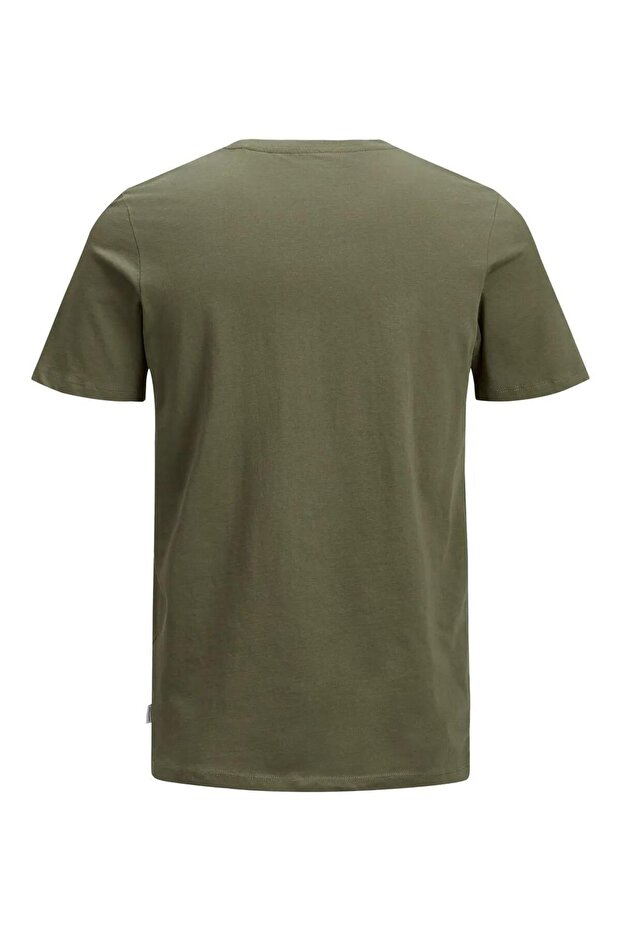 JJEORGANIC BASIC TEE SS O-NECK NOOS Olive - 2