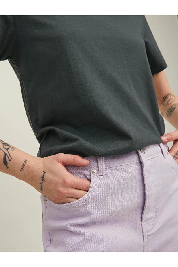 JJEORGANIC BASIC TEE SS O-NECK NOOS Asphalt - 2