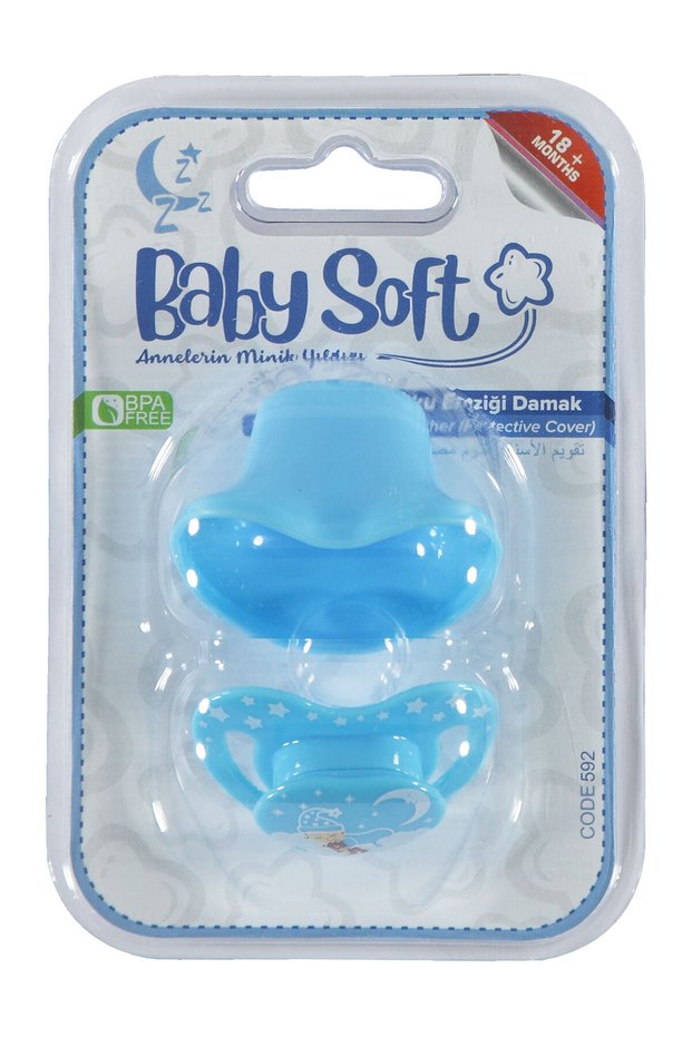 Turquoise Covered Palate Sleeping Pacifier - 18 Months