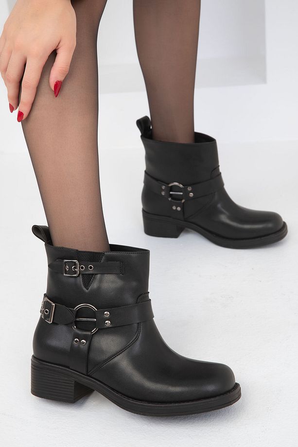 Siyah Kadın Bot & Bootie 19678 - 3