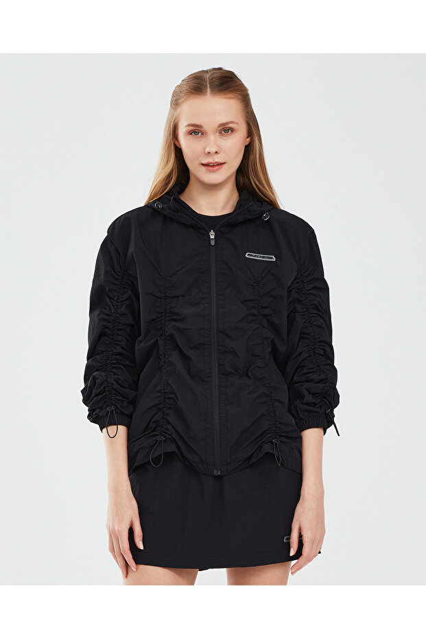 Micro Collection W Hooded Jacket Women's Black Coat S241094-001