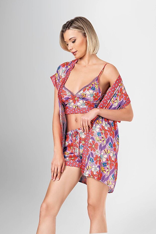 3-Piece Shorts Set Patterned 1929 - 1