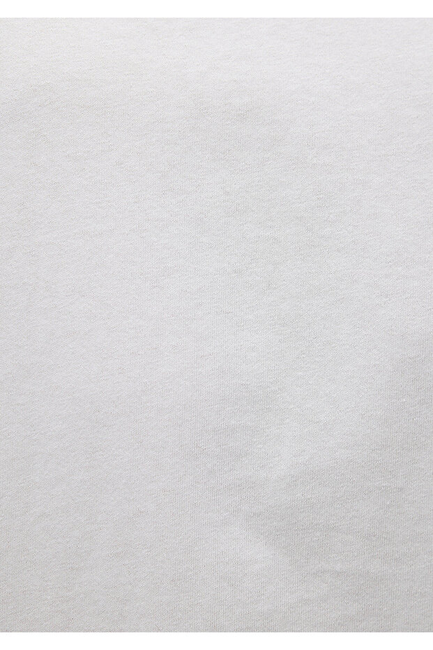 Beyaz Basic Tişört Boxy Fit 0612240-620 - 6