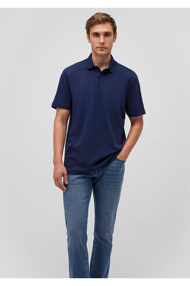 Navy Blue Polo T-Shirt - Regular Fit 0612282 -84371