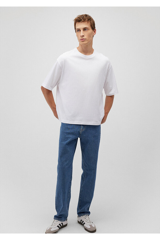 Beyaz Basic Tişört Boxy Fit 0612240-620 - 1