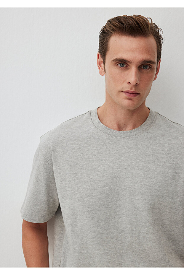 Μπλουζάκι Grey Loose Cut Basic - 0612289 -80196 - 4