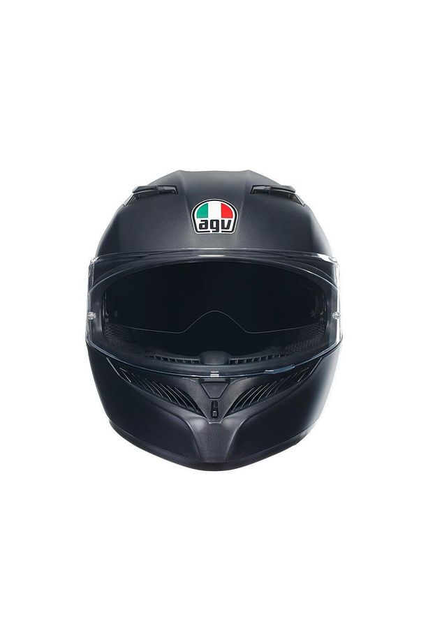 K3 Mono Matt Black Kapalı Kask - 1