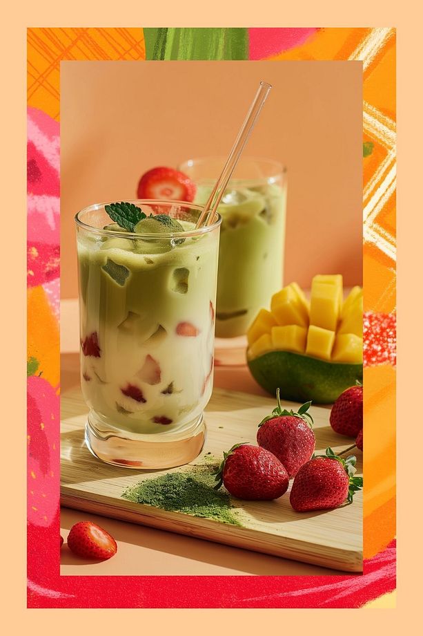 Mango & Strawberry Matcha - Mango Ve Çilekli Matcha 50 gr - 3