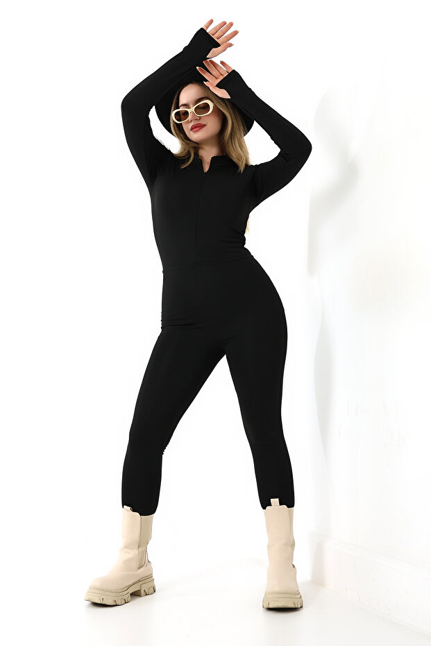Winter Long Fleece Jumpsuit Jumpsuit - Γυναικεία - 4