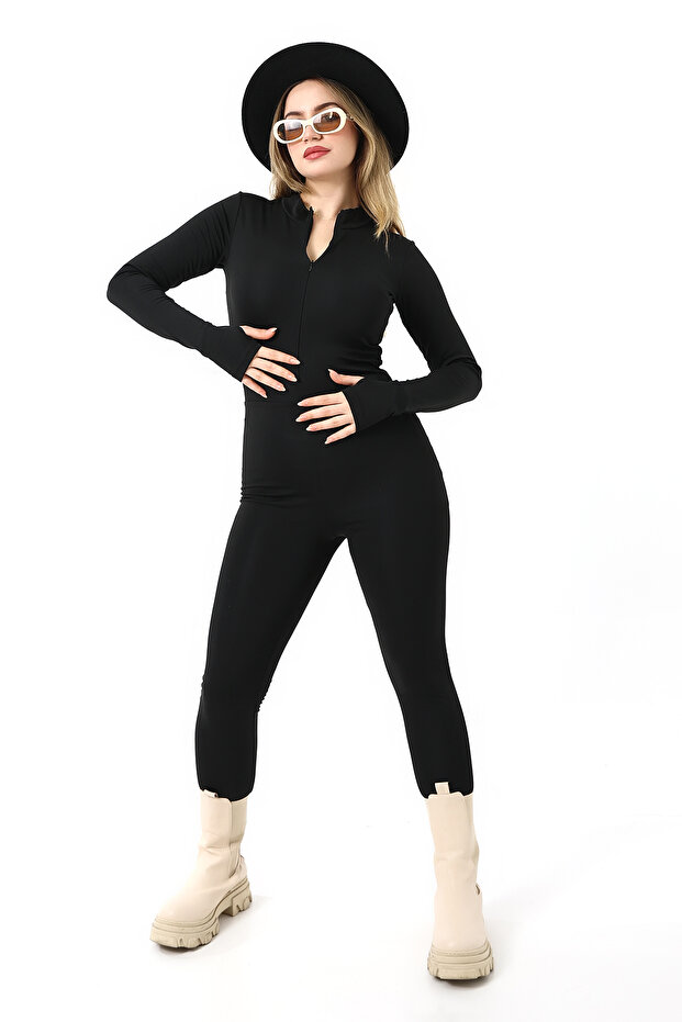 Winter Long Fleece Jumpsuit Jumpsuit - Γυναικεία - 1