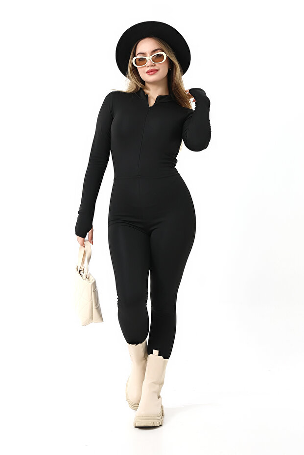Winter Long Fleece Jumpsuit Jumpsuit - Γυναικεία - 3