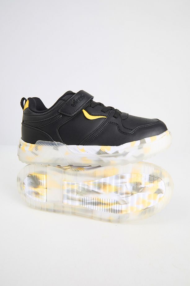 Monaco Hafif Erkek Çocuk Siyah Sneaker - 7