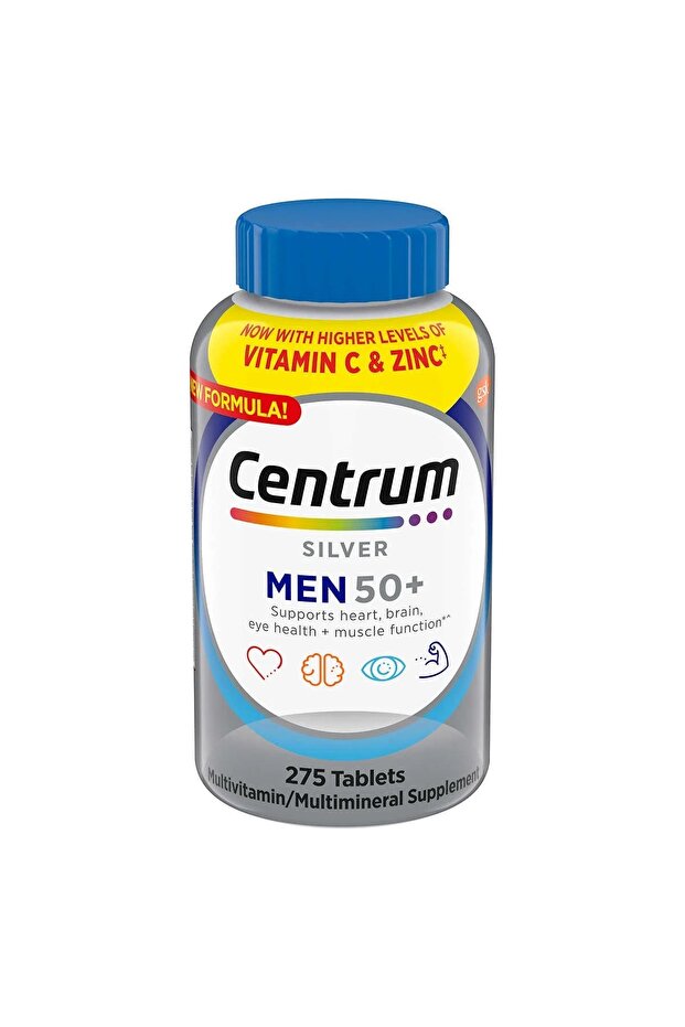Centrum Silver Men 50+ - 275 Tablets Multivitamin and Multimineral Supplement